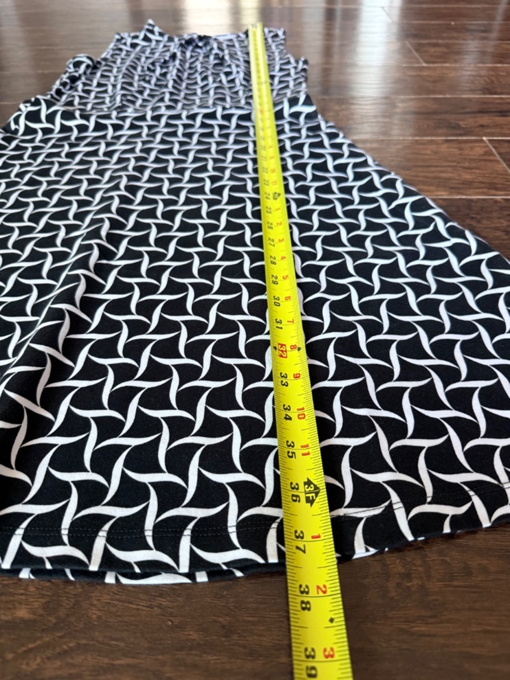 New York & Company Black & White Print Dress Size M - Picture 4 of 7